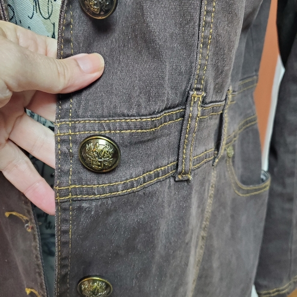 Diane Gilman long brown coat - Picture 6 of 8